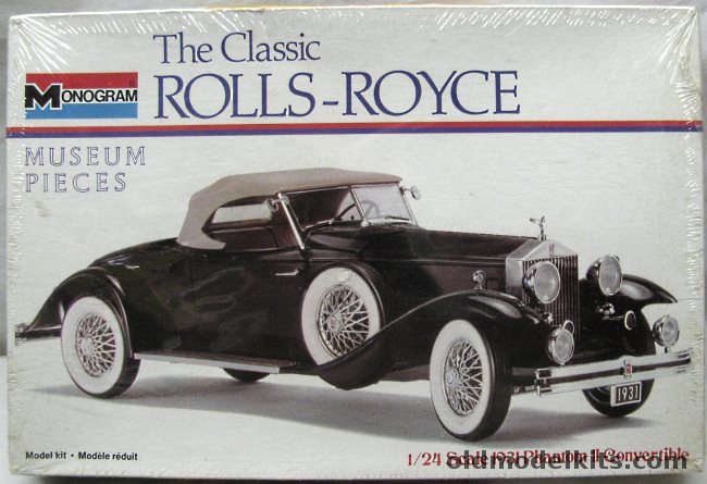 Monogram 1/24 1931 Rolls-Royce Phantom II Convertible, 8203 plastic model kit